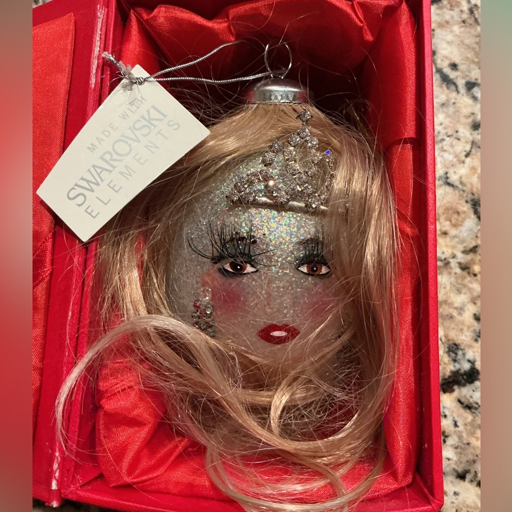 SWAROVSKI Elements Vintage Marilyn Monroe Ornament with Box Preowned with Tags